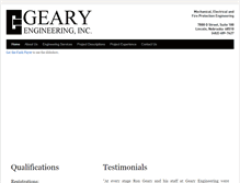 Tablet Screenshot of gearyengineering.net